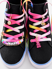 Girls Love Shoelace Charm 7-Piece Set