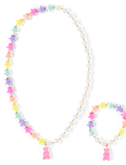Ensemble de bijoux 2 pièces Candy Bear pour filles