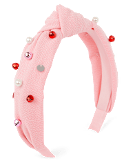 Girls Jingle Bell Top Knot Headband