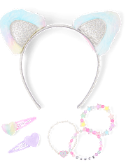 Girls Cat 6-Piece Hair Set