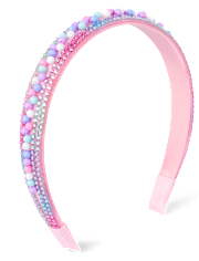 Bandeau en perles et strass pour filles
