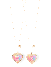 Girls Candy Bear BFF Locket Necklace 2-Pack