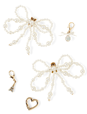 Girls Bow Shoelace Charm 5-Pack