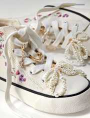 Girls Bow Shoelace Charm 5-Pack