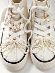 Girls Bow Shoelace Charm 5-Pack
