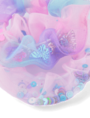 Girls Sequin Scrunchie 6-Pack