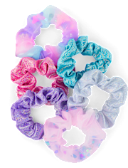 Girls Sequin Scrunchie 6-Pack