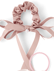 Girls Bow Scrunchie 6-Pack