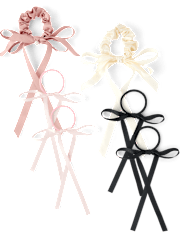 Girls Bow Scrunchie 6-Pack