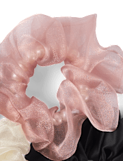 Girls Pearl Scrunchie 5-Pack