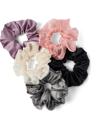 Girls Pearl Scrunchie 5-Pack