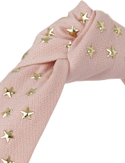 Girls Studded Star Top Knot Headband