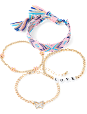 Girls Butterfly Bracelet 4-Pack
