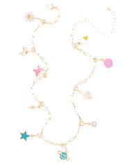 Girls DIY Charm Necklace 12-Piece Set