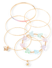Girls Butterfly Bracelet 7-Pack