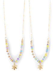 Girls Floral BFF Necklace 2-Pack