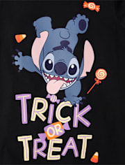 Girls Trick Or Treat Stitch Graphic Tee
