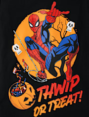 Boys Halloween Spiderman Graphic Tee