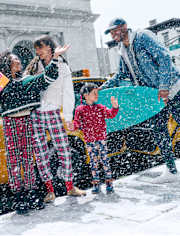 Kids Matching Family Christmas Crew Snug Fit Cotton And Flannel Pajamas