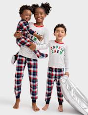 Kids Cousin Crew Snug Fit Cotton And Microfleece Pajamas