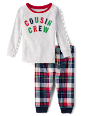 Baby And Toddler Cousin Crew Snug Fit Cotton And Microfleece Pajamas