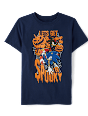 Boys Halloween Sonic Graphic Tee