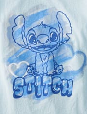 Girls Airbrush Stitch Graphic Tee