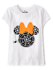 Girls Halloween Minnie Mouse Graphic Tee