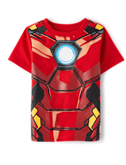Toddler Boys Iron Man Costume Graphic Tee