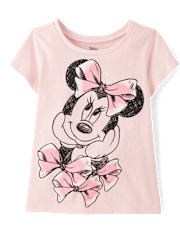 Toddler Girls Minnie Mouse Bows Graphic Tee