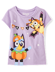 Toddler Girls Halloween Bluey Graphic Tee