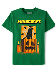 Boys Halloween Minecraft Graphic Tee