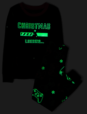Kids Christmas Gamer Snug Fit Cotton Pajamas