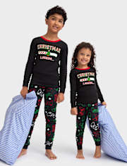 Kids Christmas Gamer Snug Fit Cotton Pajamas