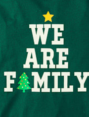 Pyjama en coton assorti pour adultes « We Are Family »