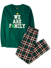 Pyjama en coton assorti pour adultes « We Are Family »