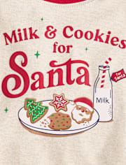 Baby And Toddler Milk And Cookies Snug Fit Cotton Pajamas