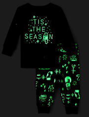 Baby And Toddler Matching Family Glow Tis The Season Snug Fit Cotton Pajamas