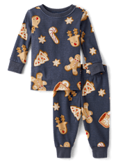 Baby And Toddler Matching Family Gingerbread Snug Fit Cotton Pajamas