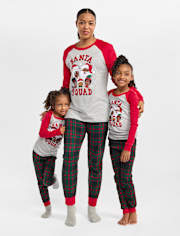 Baby And Toddler Matching Family Santa Squad Snug Fit Cotton Pajamas
