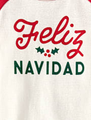 Baby And Toddler Matching Family Feliz Navidad Snug Fit Cotton Pajamas