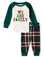 Baby And Toddler Matching Family We Are Family Snug Fit Cotton Pajamas