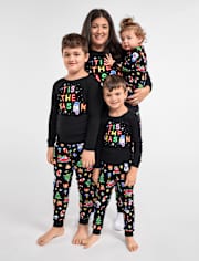 Pyjama une pièce en coton ajusté pour bébé et enfant en bas âge, idéal pour les vacances en famille