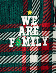Baby And Toddler Matching Family We Are Family Snug Fit Cotton Footed One Piece Pajamas