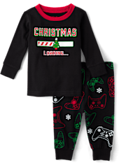Pyjama de Noël en coton ajusté pour bébé et tout-petit