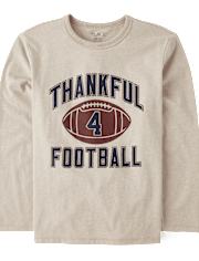 Boys Thankful 4 Football Graphic Tee
