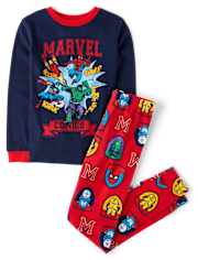 Boys Marvelâ¢ Avengers Snug Fit Cotton Pajamas
