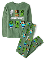 Boys Minecraftâ¢ Snug Fit Cotton Pajamas