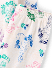 Girls Disney™ Princess Floral Snug Fit Cotton Pajamas