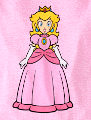 Girls Super Mario™ Princess Peach Snug Fit Cotton Pajamas